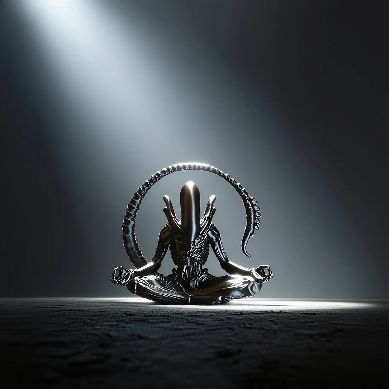 1 Piece Collectible Figure, 1 Meditation Alien Model |   Creative Design of Unique Decorative Ornaments |   Create a Unique Atmosphere Space |   Collectible and Gift-Worthy Items