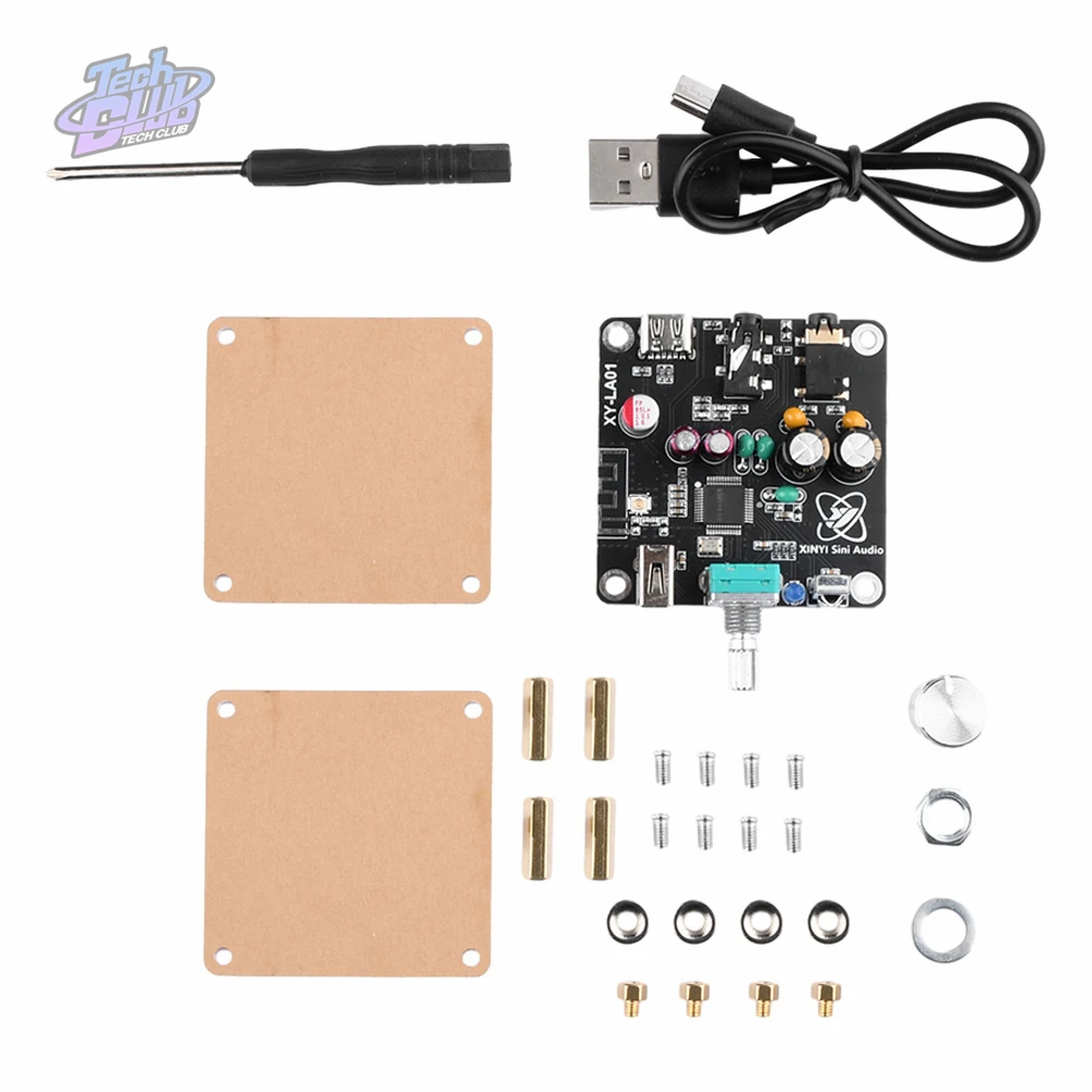 XY-LA01 Adapter bezprzewodowy Bluetooth-kompatybilny 5.1 tablica odbiorcza Audio DAC płyta dekodera dla DIY zestaw element elektroniczny