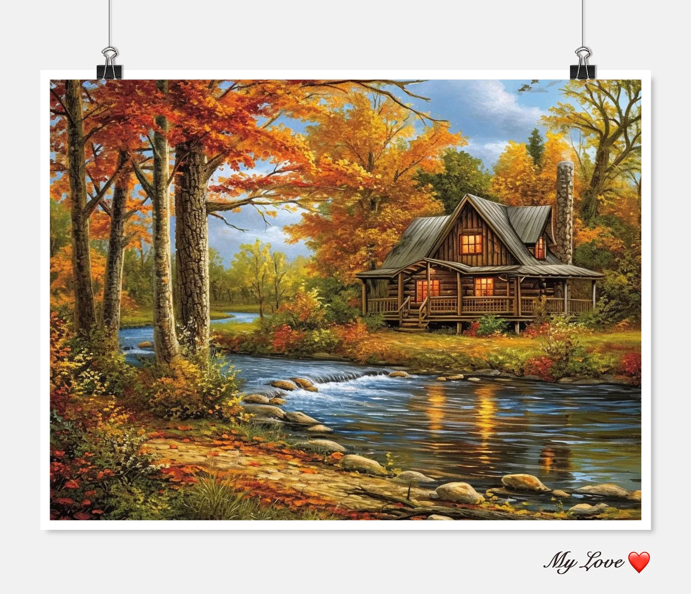 Embroidery Counted Cross Stitch Kits Needlework - Crafts 14 ct DMC Color DIY Arts Handmade Decor - Riverside Retreat