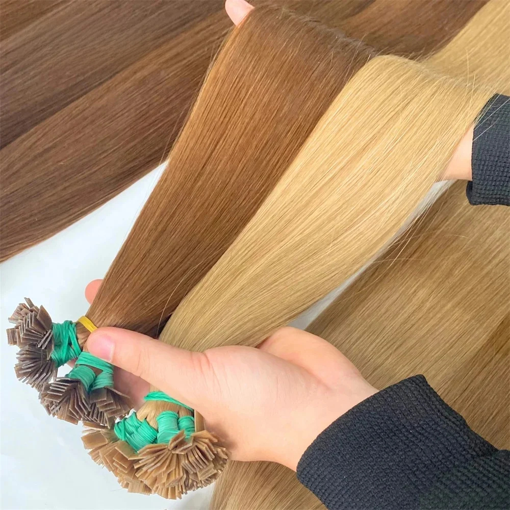 613 Strandblonde haarextensies met platte punt 100% maagdelijk menselijk haar Steil Keratine Bond-extensies 12A Vietnamees haar 30 inch - afbeelding 2