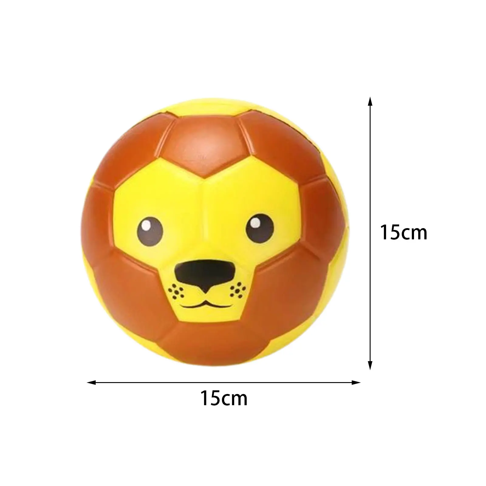 Kids Soccer Ball Mini Soccer Educational Toy Learning Portable Cartoon Animal Soft Ball for Practice Indoor Training Outdoor