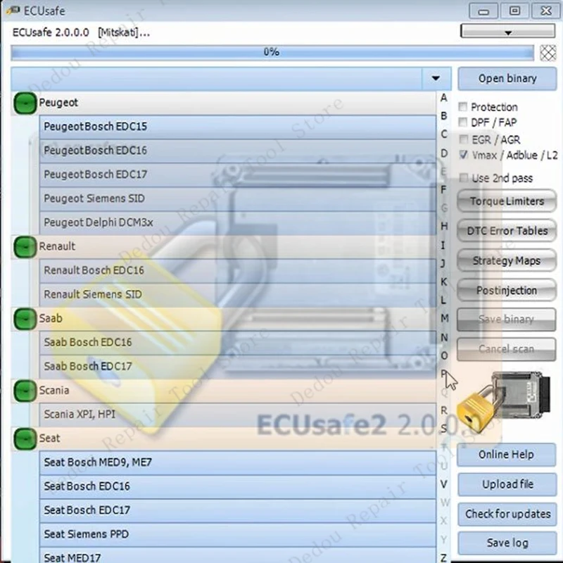 2024 Hot Selling ECUSafe 2.0 ECU ECM 2.0 Diagnostic Tool Software For Car and Trucks for ecu programming ECUSafe 2.0 software