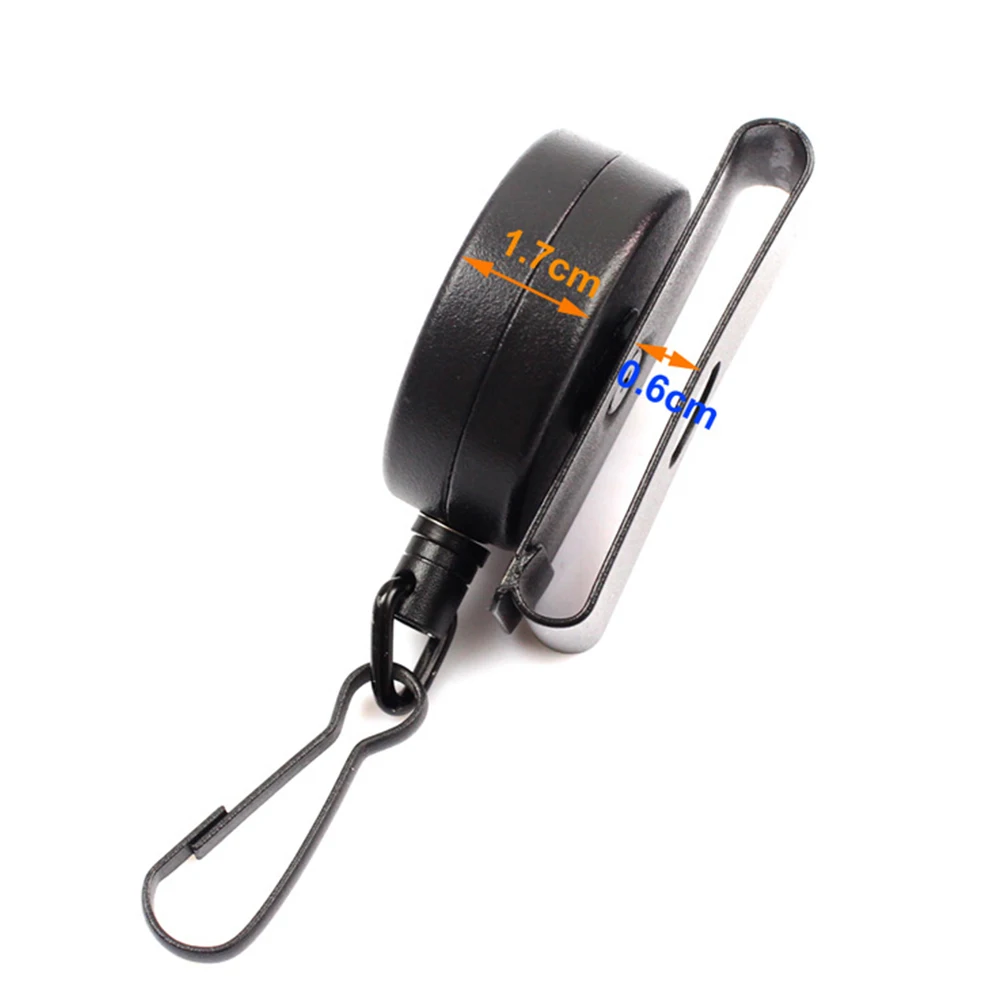 개폐식 와이어 로프 키 체인 Anti-Loss Easy Pull Gun Rope 고탄성 열쇠 고리 벨트 액세서리