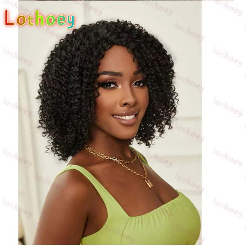 

Afro Kinky Curly Black Human Hair Wigs Ombre Natrual Brazilian Curly Machine Made Remy Cheap 100% Human Hair Wigs Glueless Wgis