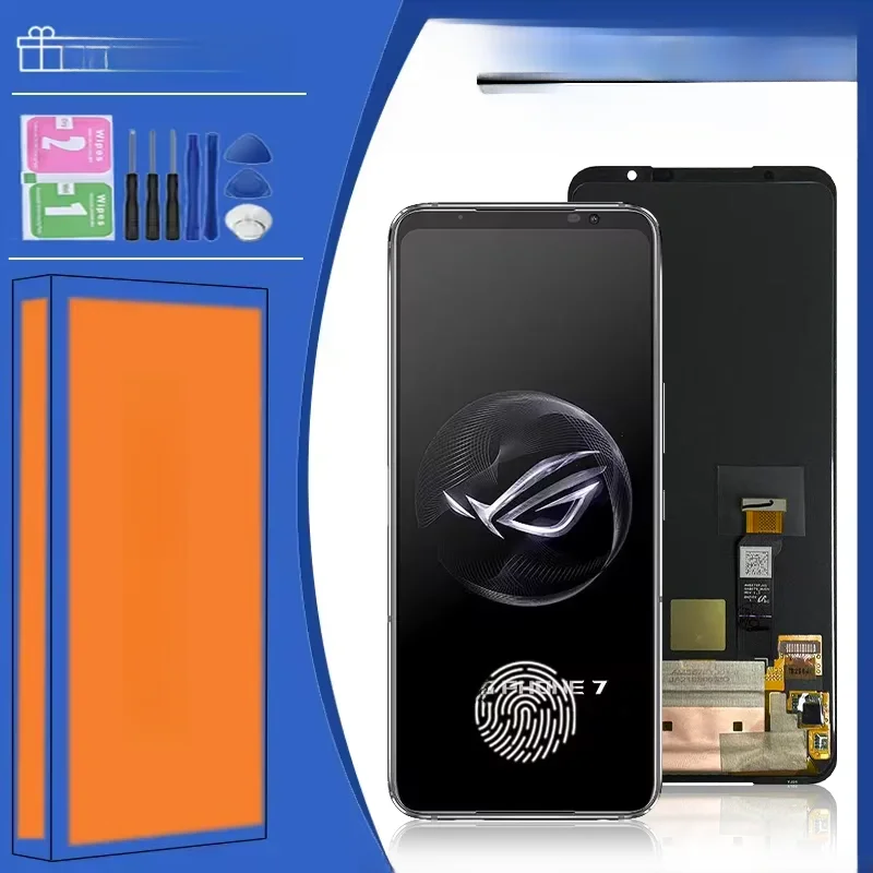 6,78 "Amoled nowość dla Asus ROG Phone 7 7 Ultimate wyświetlacz LCD + panel dotykowy Digitizer dla Asus ROG 7 Rog7 telefon 7D ramka — zdjęcie produktu 7