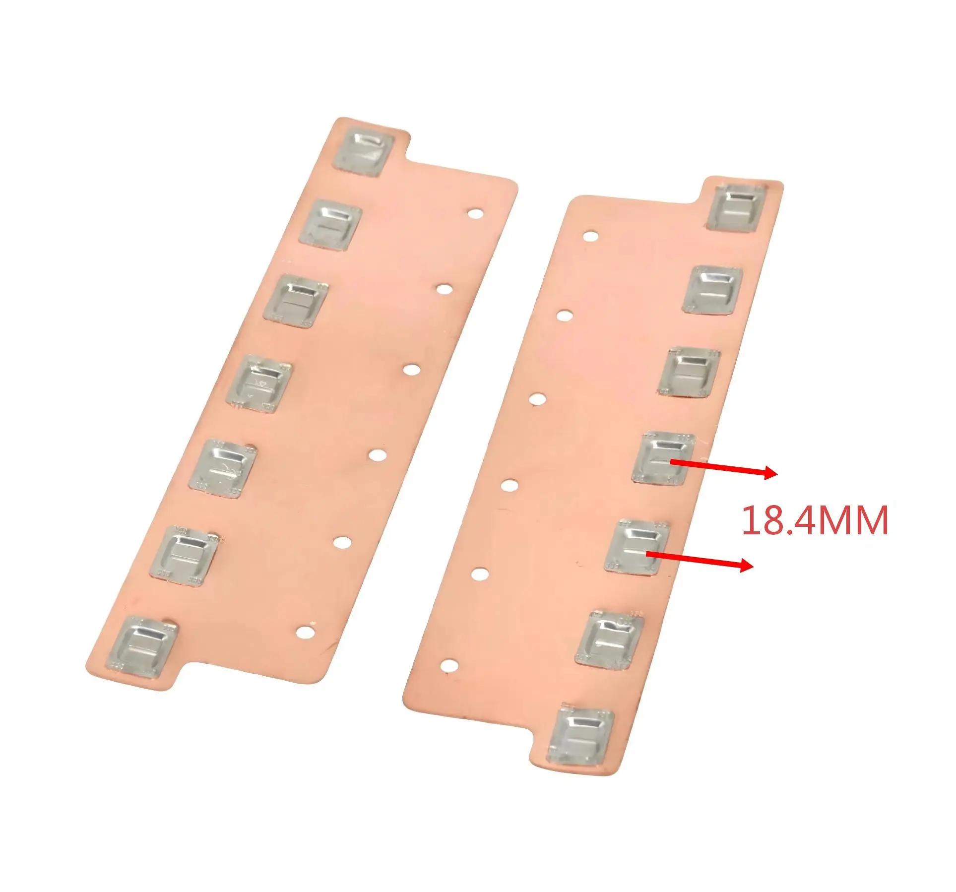 WELLGO Power Storage Battery Pack Busbar 18650 1*7P 18.4mm Copper-Nickel Busbars for Battery Pack Positive/Negative Electrodes