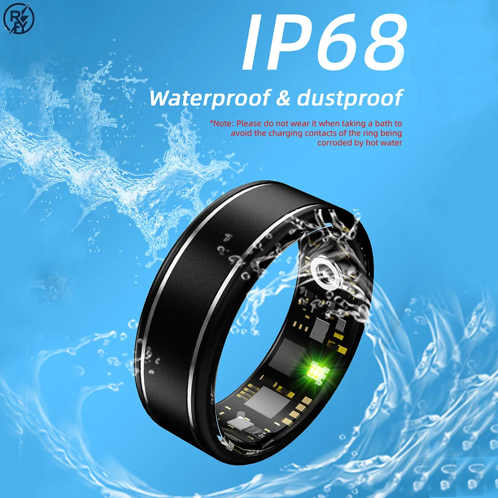 

R10M smart ring is 5ATM waterproof, monitors blood pressure, blood oxygen, sleep, heart rate, and steps, and offers multiple spo