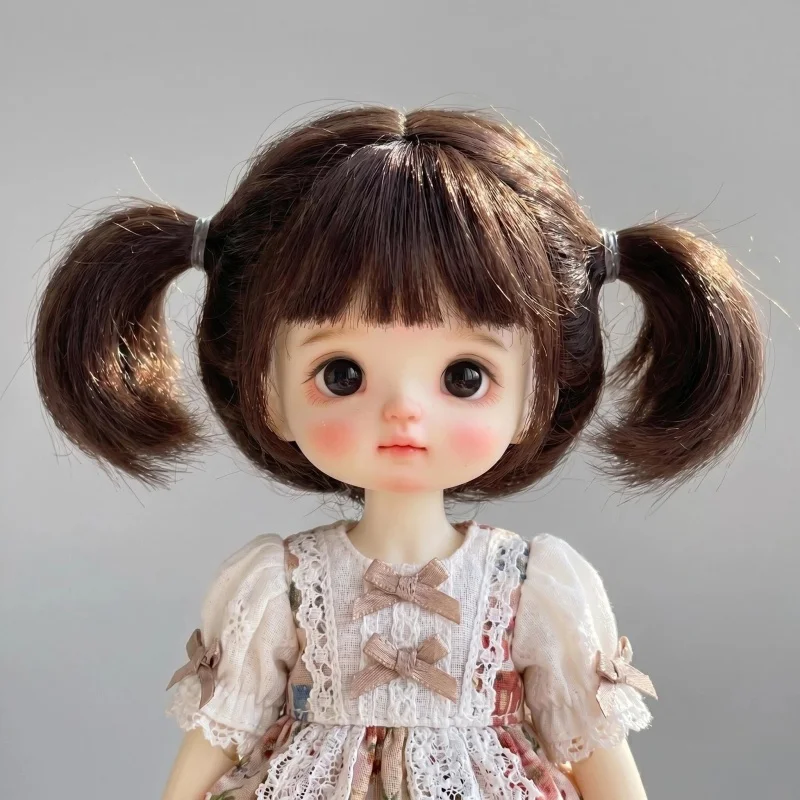 

JD203 All Sizes Two Braids BJD Mohair Wigs For Tiny OB11 YOSD MSD SD Hair 1/12 1/8 1/6 1/4 1/3 Wholesale Cheap Doll Accessories