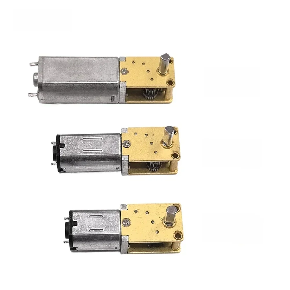 Micro Mini 050 N30 N20 Silnik z przekładnią ślimakową DC3V-12V 6V 9V Wolna redukcja prędkości Całkowicie metalowa skrzynia biegów Silnik Kątowy wał wyjściowy — zdjęcie 2