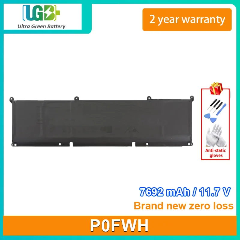

UGB New P0FWH POFWH Laptop battery For Dell Alienware M16 R2 Inspiron 16 Plus 7640 Inspiron 16 7640 2-in-1 Series battery 11.7V