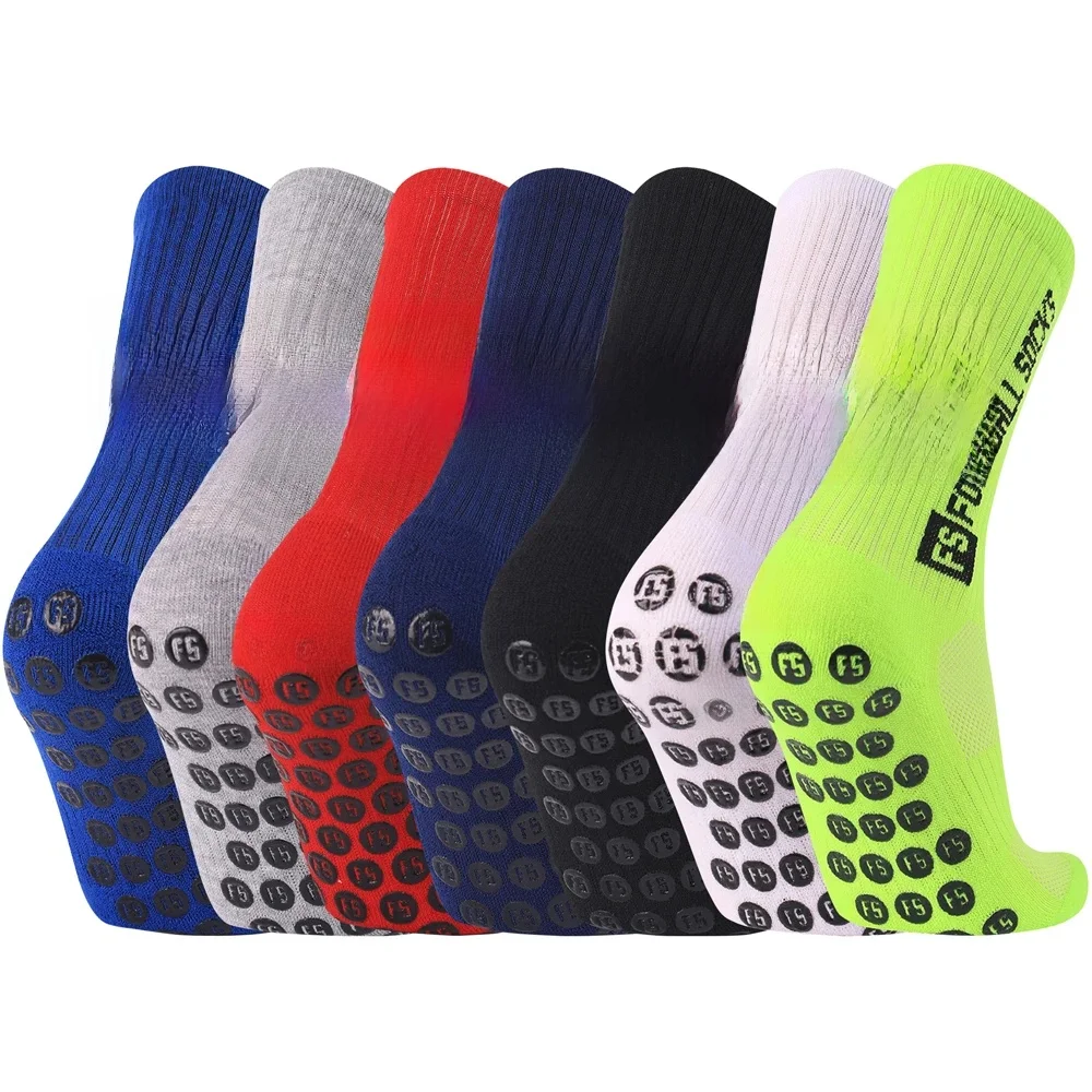 AliExpress NONE 1Pairs ANTI SLIP Football Socks Mid Calf Non-Slip Soccer Sport Cycling Yoga Basketball Sports Mens Outdoor Sock EU39-45
