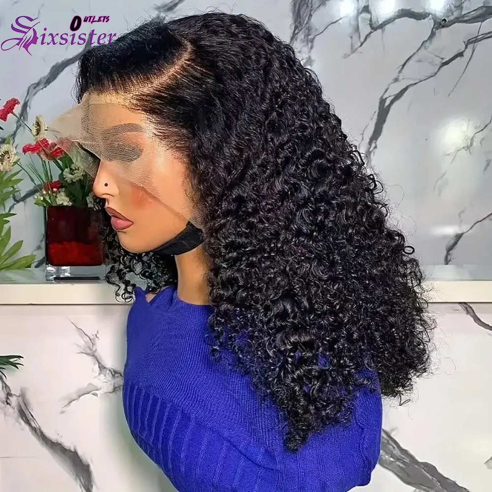 

Парики Deep Wave Bob Человеческие волосы 200% Плотность 13x4 Волнистые парики фронта шнурка Человеческие волосы Влажные и волнистые Глубокая волна Вьющийся короткий парик Боб