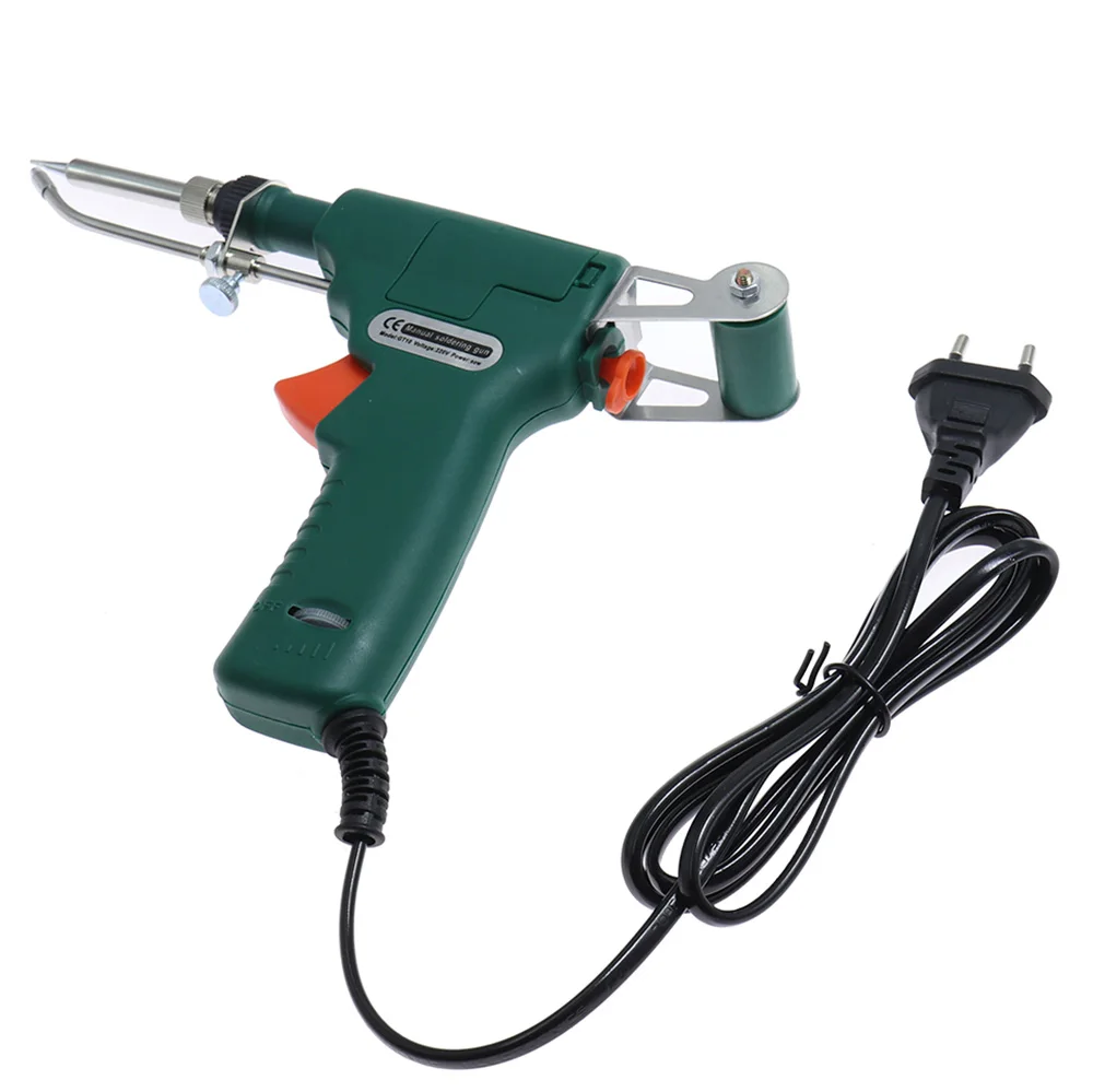 Adjustable Temperature Solder Tin Gun 80W Semi Automatic  Electric Iron Tin Wire Welding Tool 220V