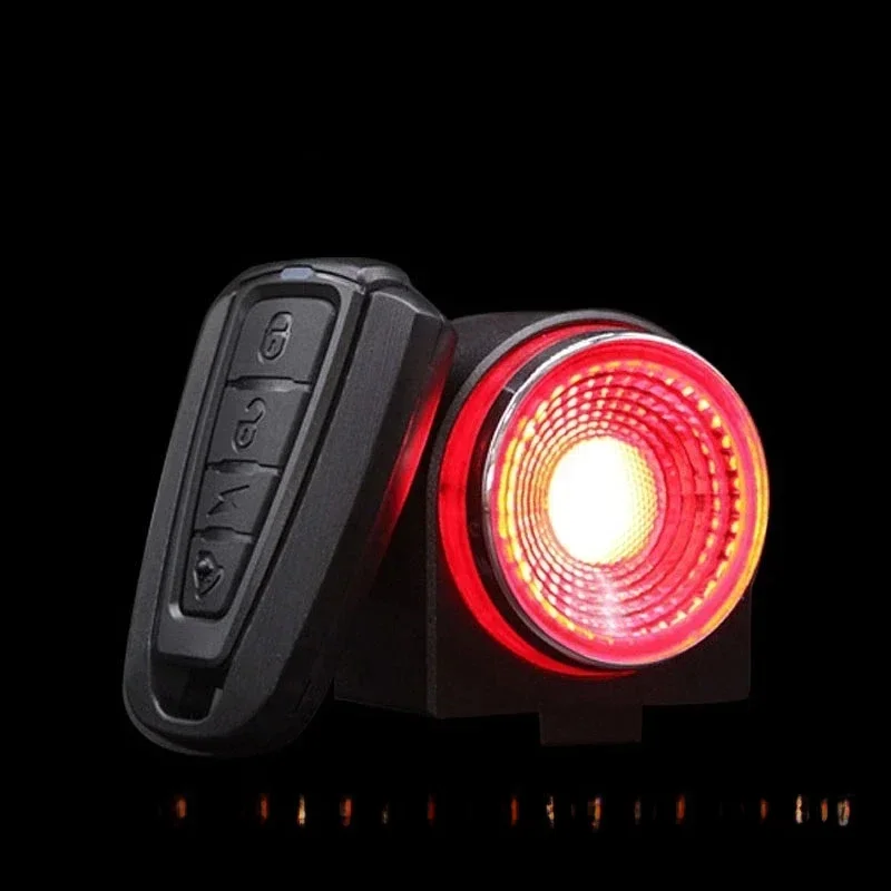 AliExpress CYCLAMI A8 Road Bike Anti-theft Alarm Lock Auto Brake Cycling Taillight Remote Control Bicycle Rear Light