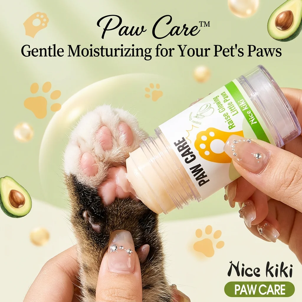 Crema Humectante para Patas de Mascotas, Rica en Ingredientes Naturales de Origen Vegetal como Manteca de Karité, Alivia la Sequedad y Cuida la Salud de las Patas