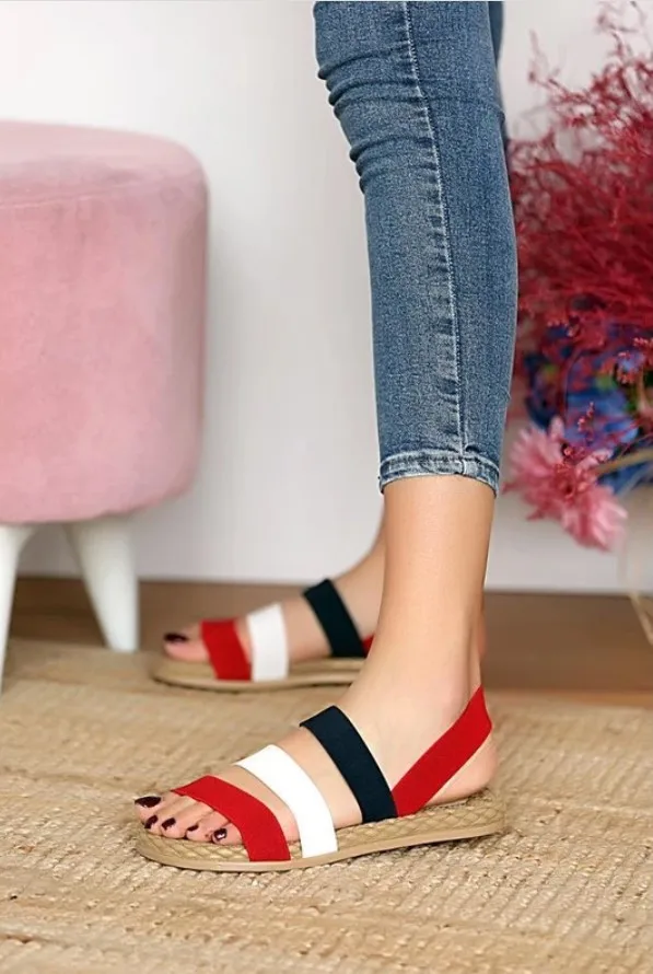 Women's Elastic Sandals The new fashion trend of the summer season, daily use, convenient and comfortable and stylish design