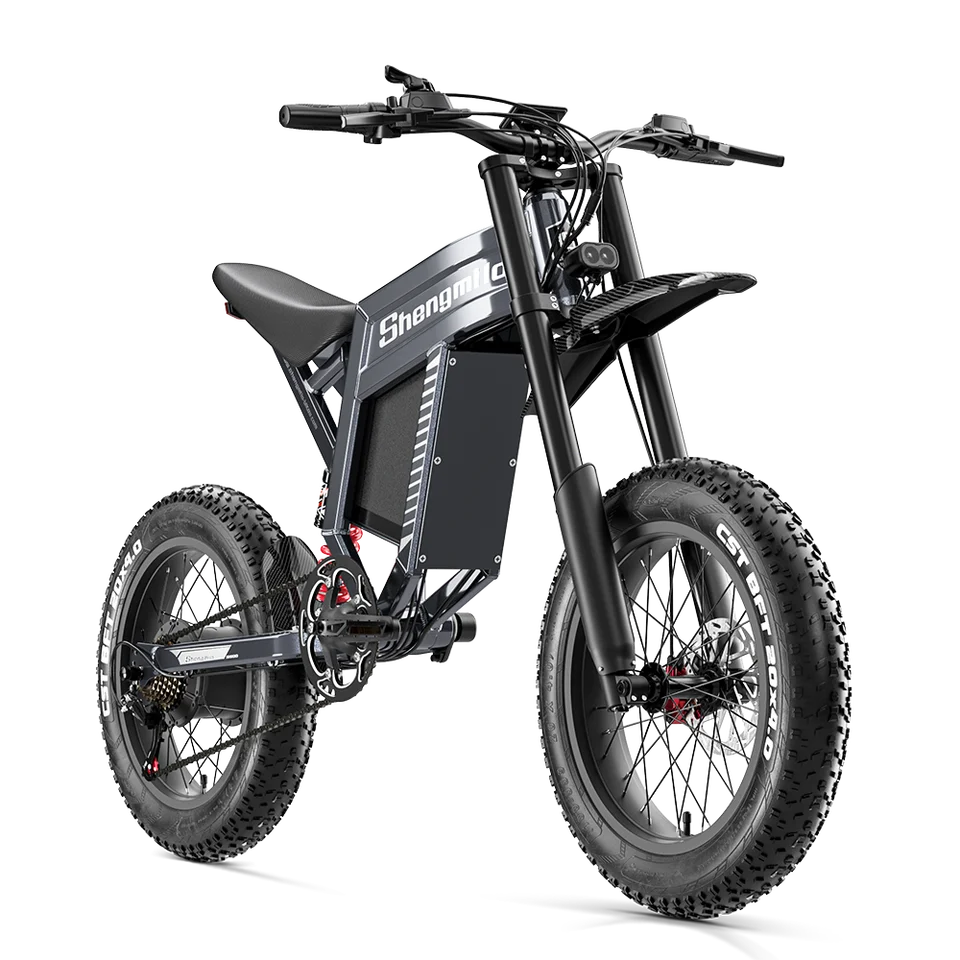 Shengmilo S900 Adult Electric Bicycle 1500W 60V30AH Battery Mountain Electric Bike 20 inch Fat Tire Ebike Electric Dirt Bike image 4