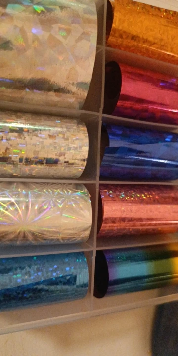 1 Box New Metal Nail Foils for Matt Transfer Paper Neon Stickers Champagne Nails Wraps Silver DIY Chameleon Nail Art Decorations photo review