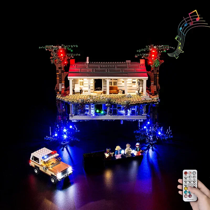 Led Light Kit Voor 75810 Stranger Dingen De Ondersteboven Compatibel Met 25010 Bouwstenen Verlichting Set Niet Inbegrepen Model - afbeelding 2