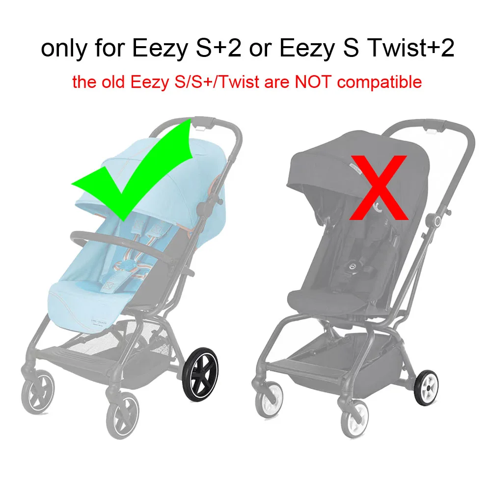Stroller Rear Wheel For Cybex Eezy S+2 Or Eezy S Twist +2 Back One With Tire Frame Axle Direct Replace Baby Buggy Accesories