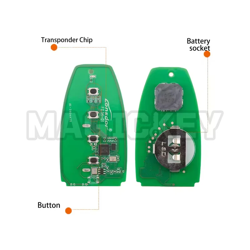 Lonsdor for FORD FO3H FO30 Series FO3H-0C FO3H-0D Universal Smart Key 868/902 MHZ 315/433 MHZ Work with Lonsdor K518 PRO / K518