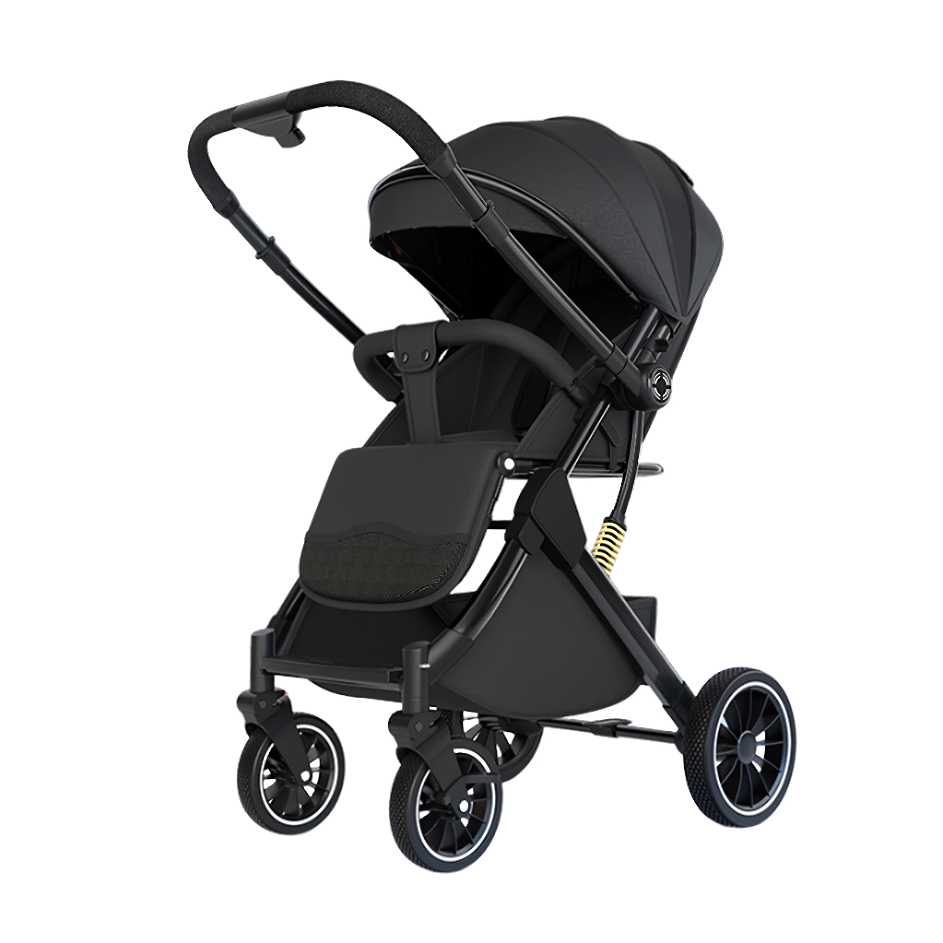 Kinderwagen Reisysteem Kinderwagens voor pasgeborenen Kinderwagen Hooglandschap Lichtgewicht kinderwagen reis - afbeelding 1