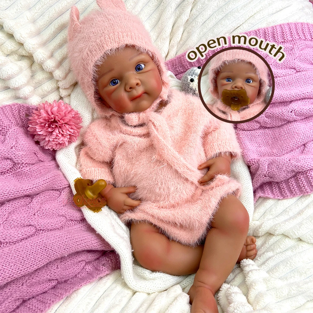 

Реалистичная полнотелая силиконовая кукла-реборн девочка 50 см, ручная работа, детализированная кожа, вес 1:1, реалистичное прикосновение, можно наносить макияж, кукла-компаньон для пожилых людей