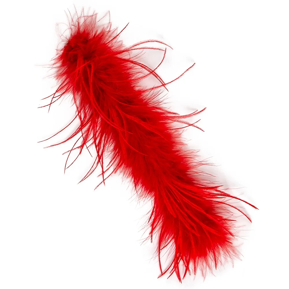 Manchette en plumes rouges pour femme, bracelet à pression, manchette en plumes d\'autruche, 1PC, années 1920