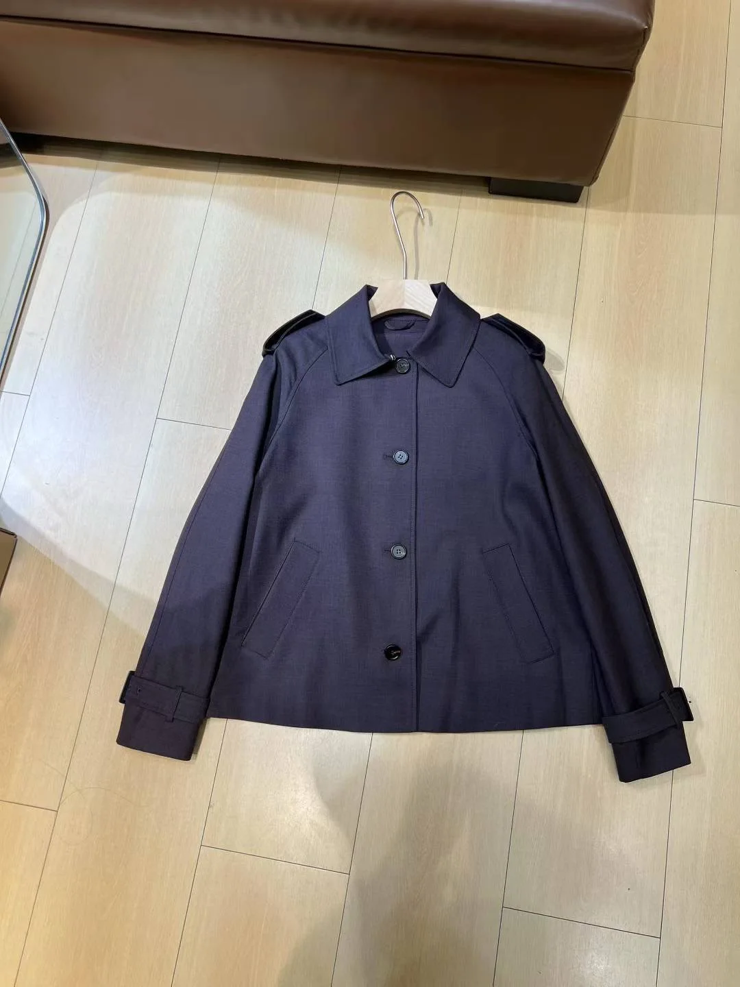 Autumn-winter casual women's solid color luxurious short jacket