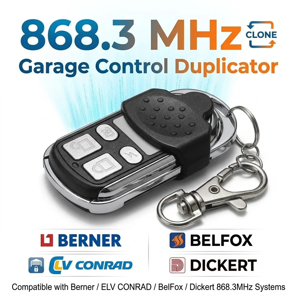 Garage Control Duplicator Clone 868MHz  / Berner / ELV CONRAD / BelFox / DICKERT Garage Door Opener 868.3MHz