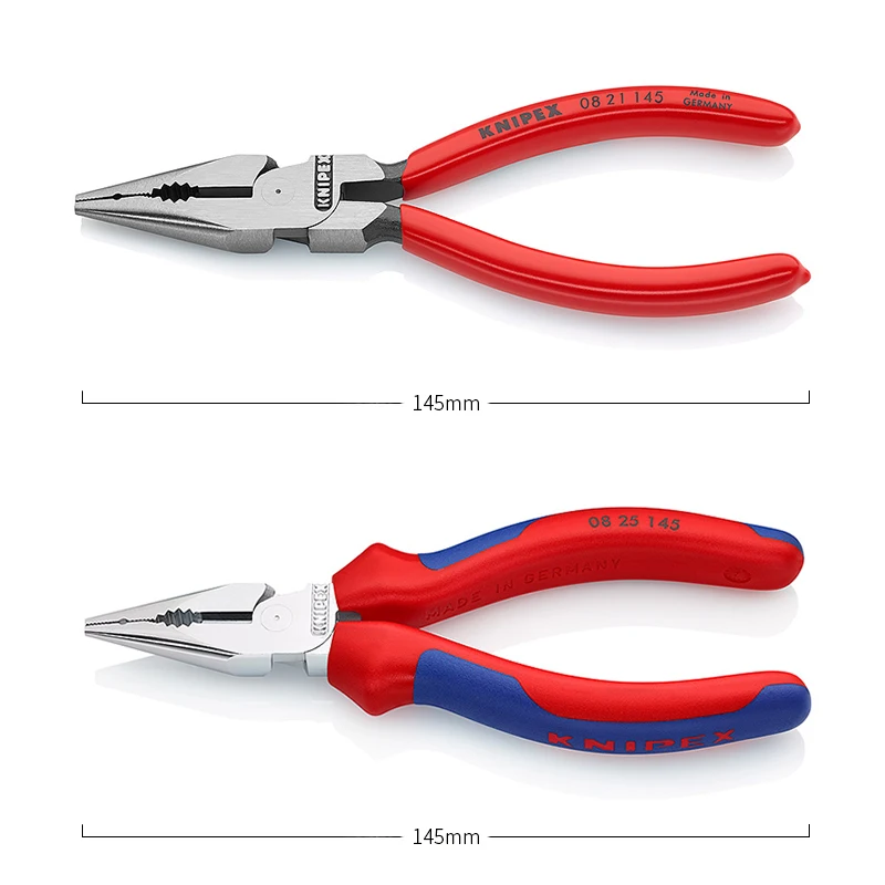 KNIPEX Needle Nose Combination Pliers with Soft Handle NO.0822145