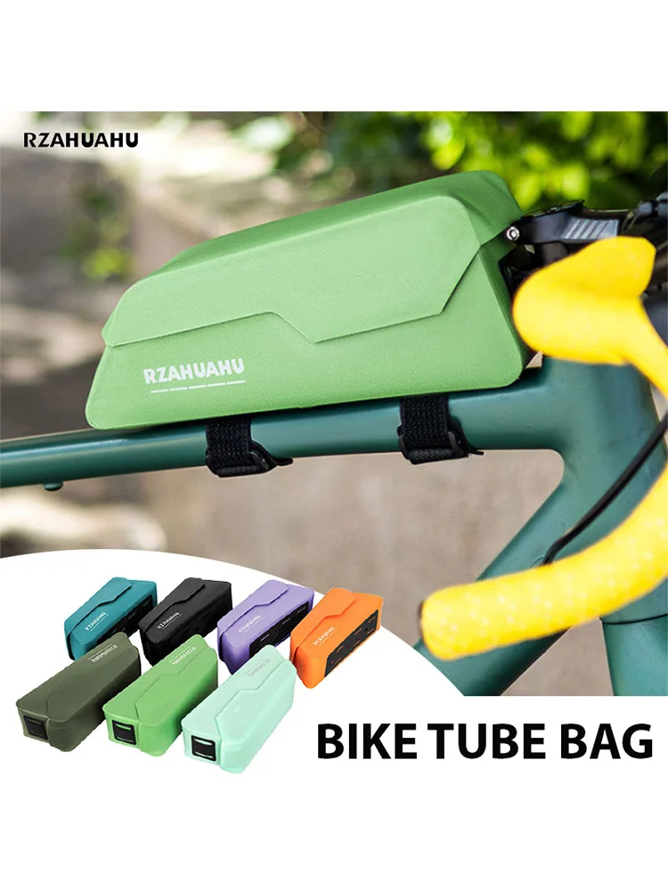 AliExpress NONE Bike Top Tube Bag Magnetic Lid MTB Road Gravel Bicycle Nylon Straps Bolts Mount Bag Large Capacity Rainproof Cycling Accessories