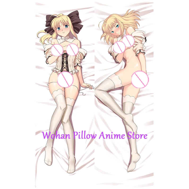 

Dakimakura Anime Pillow Cover Saber Double Sided Print Life-size Halloween Christmas Decoration