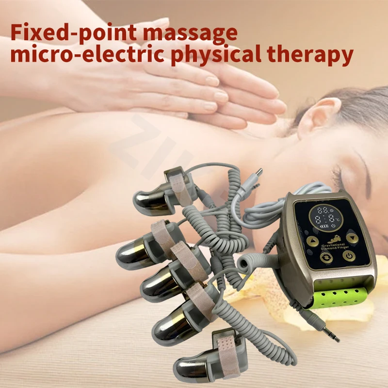 

Best-selling Factory Price Portable EMS Vibration RF Massage Diamond Finger Massager