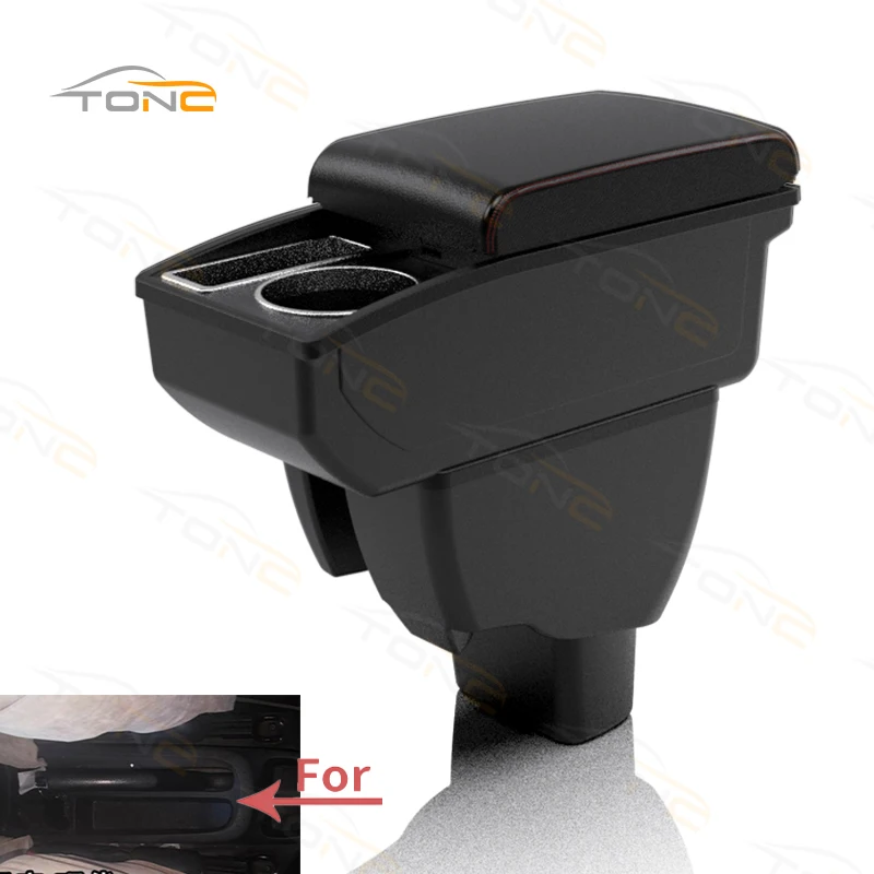 For Hyundai Xcent Armrest Center Console Box Car Modification Parts Elbow Rest Storage Box Double Layer Storage Space Car Parts