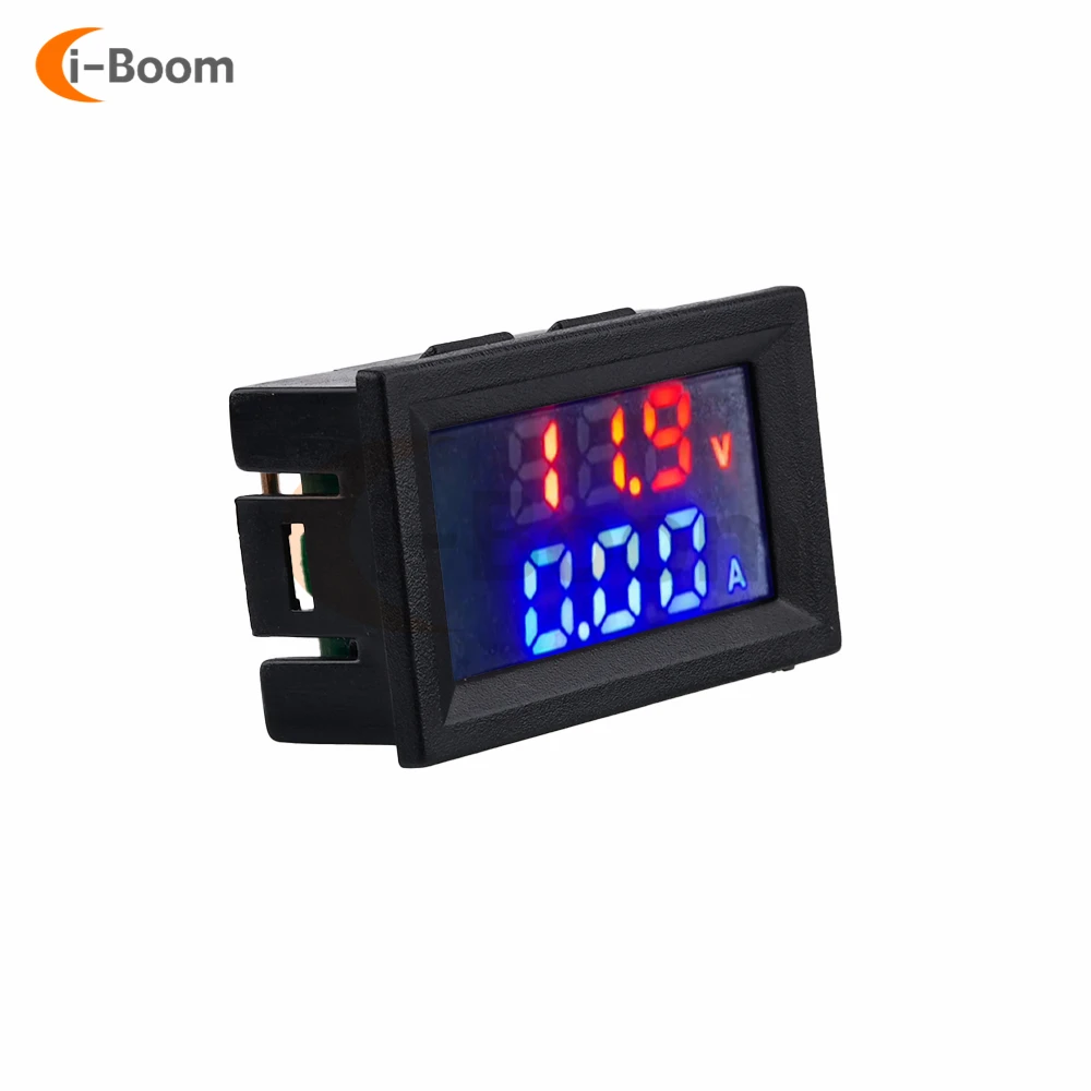 Digital Voltmeter Ammeter DC 0-100V 10A Dual Display Voltage Detector Current Meter Panel Temperature tester Power Detector 12V