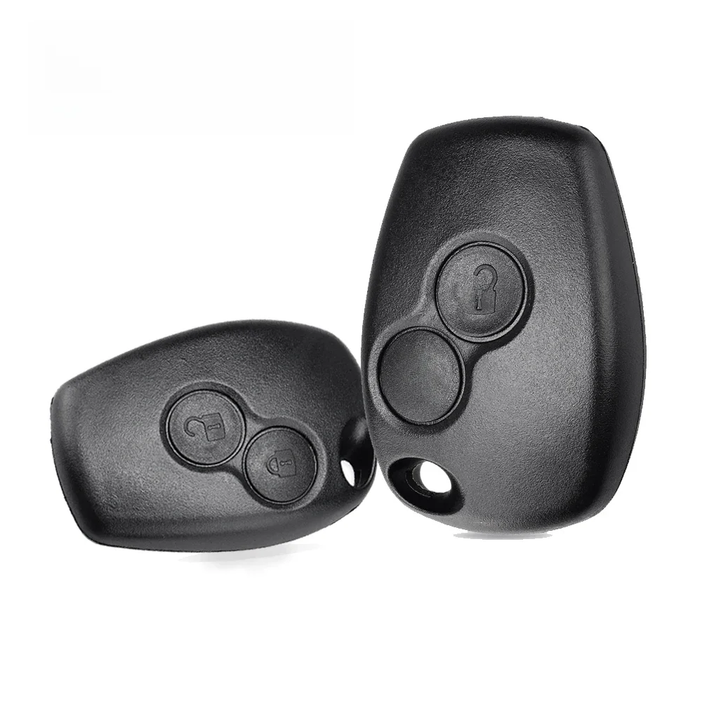 Keyyou sem lâmina 2 botões chave do carro escudo remoto fob capa para renault dacia modus clio 3