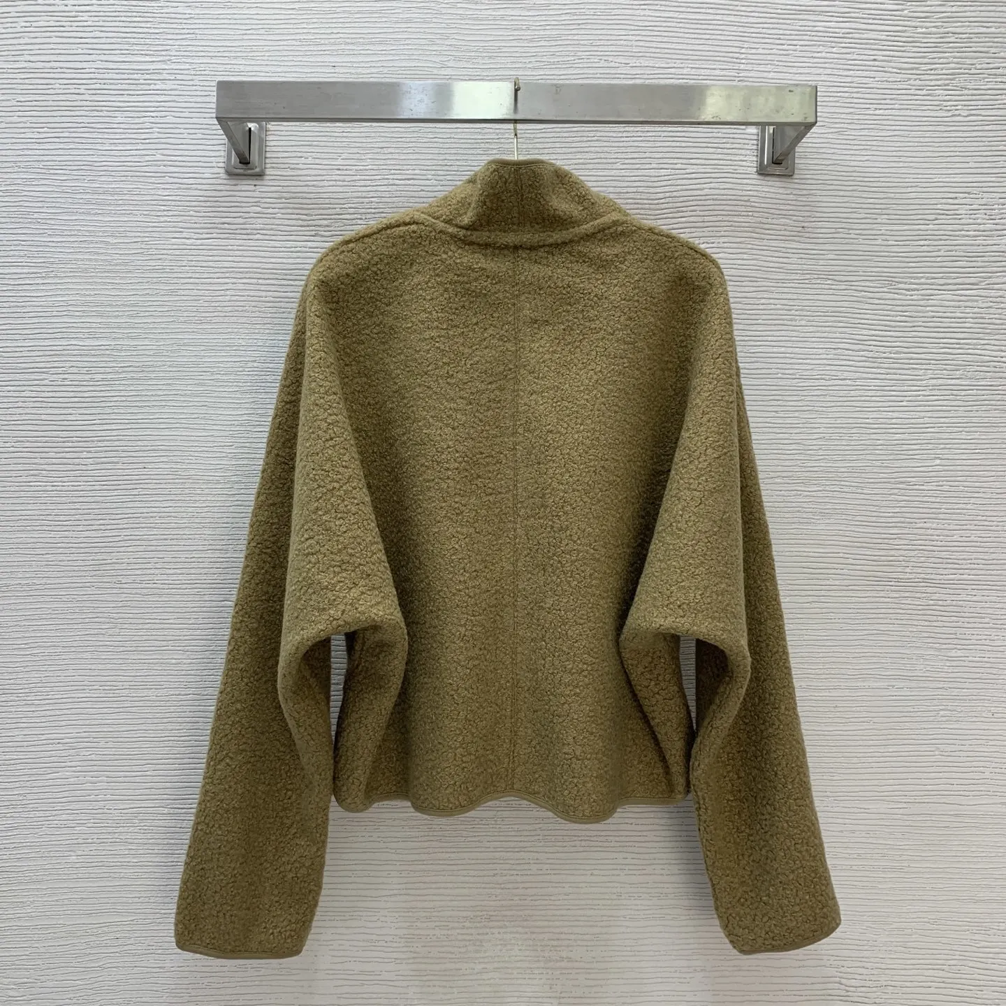 

2025 Winter Must-Have! Women's Solid Color Teddy Velvet Long-Sleeve Top - Fashionable Shawl Collar Jacket, Soft Cozy, Perfect fo