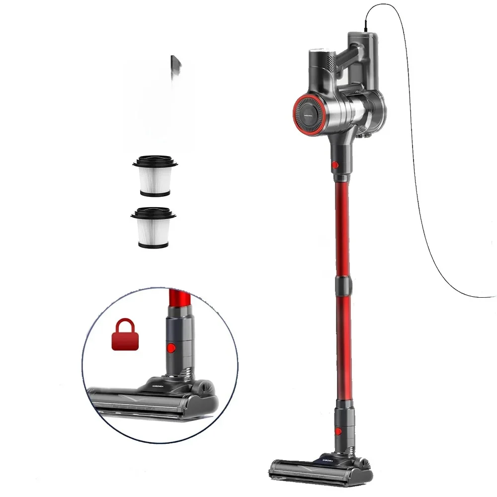 YISORA stofzuiger met snoer, 600 W 23 KPa steelstofzuiger, vrijstaande 6-in-1 handstofzuiger voor harde vloertapijt - afbeelding 2