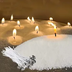 500G Pearl Candle and 20PCS Candle Wicks- Sand Wax, Pearl Candle Wax, for Candle Making, Wedding, Party Beads Candle Wick
