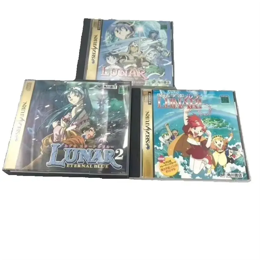 

Saturn Copy Disc Game lunar series eternal blue complete Unlock SS Console Game Optical Drive Retro Video Direct Reading Game