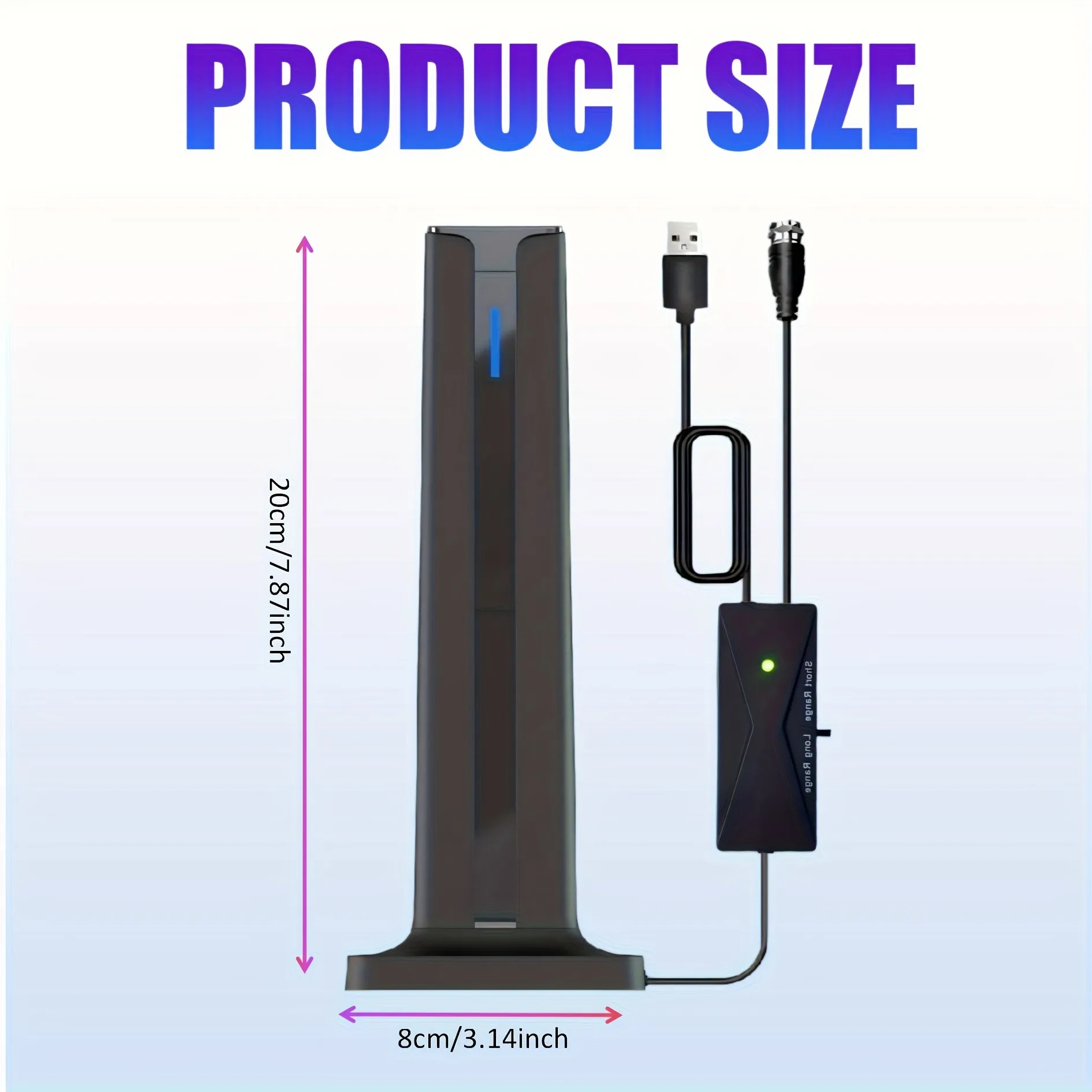 تلفزيون عالي الوضوح بدقة 4K 1080 بكسل هوائي رقمي ثابت معزز للاستخدام الخارجي والداخلي