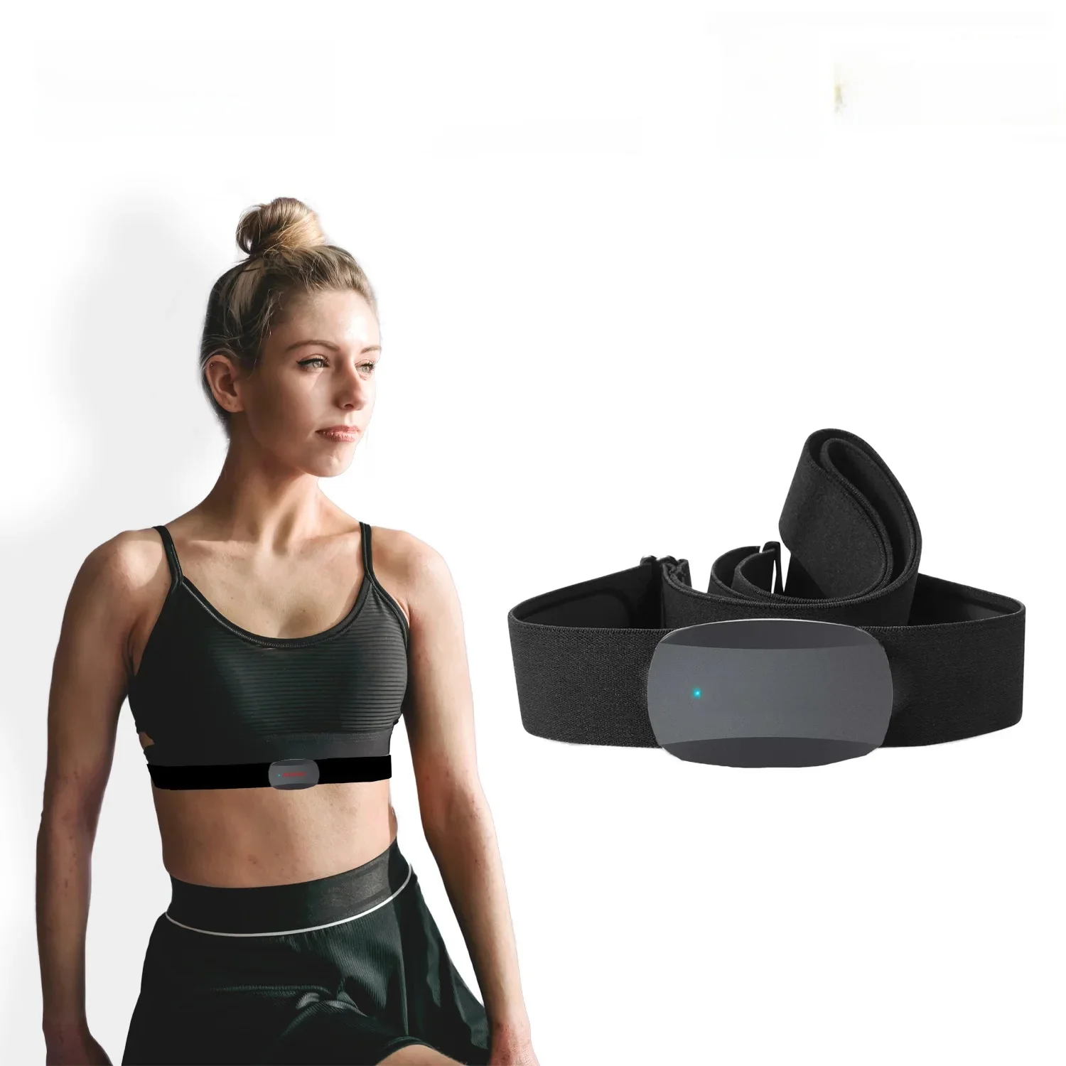 AliExpress Fitcent Heart Rate Sensor Belt Bluetooth ANT HR Monitor Chest Strap for Peloton Polar Garmin Bike Computer Sports Srava DDP Yoga