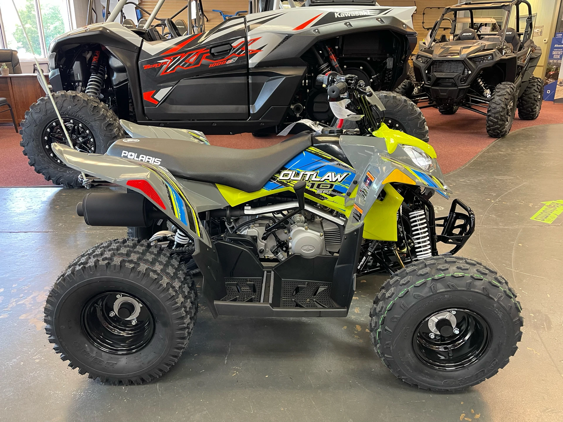 Brandnew 2023 polaris outlaw 110 EFI ATVS