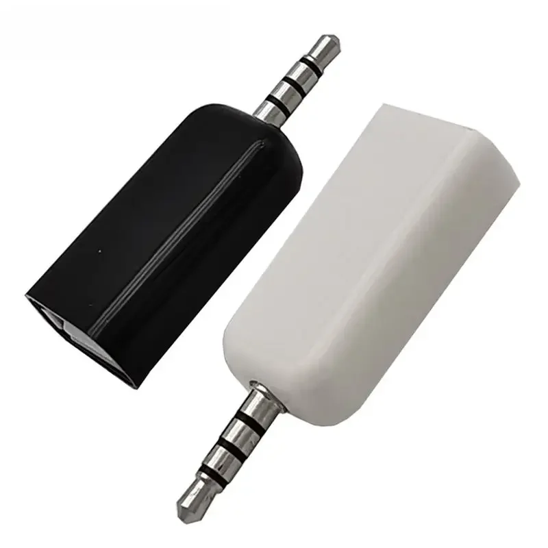 Voiture Aux USB A femelle à DC3.5mm mâle USB lecteur pour connecter lecteur CD Audio voiture Audio tête USB AF/DC3.5mm MP5 adaptateur noir/blanc