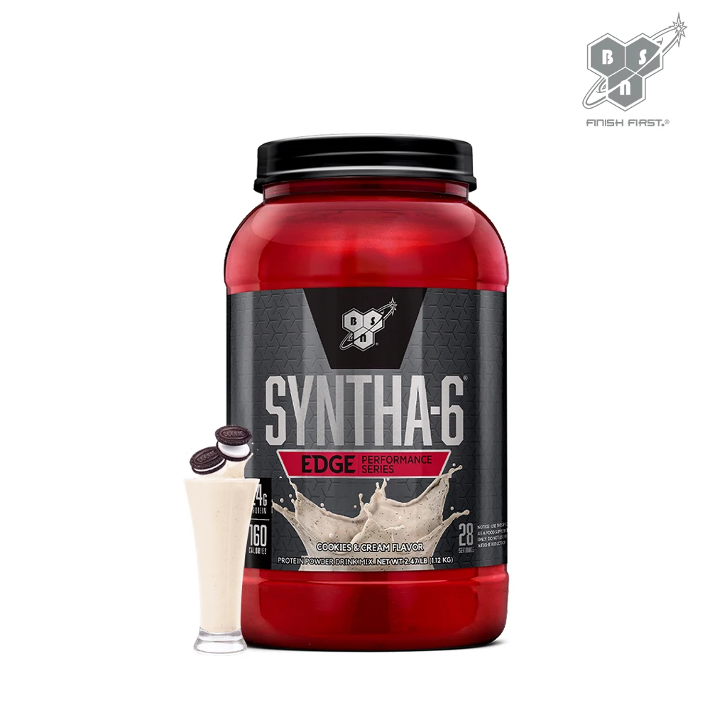 BSN Syntha 6 Edge 1.12kg Cookie & Cream (28 serving) / Complex Protein WPI WPC HWPI supplement Protein Shake powder