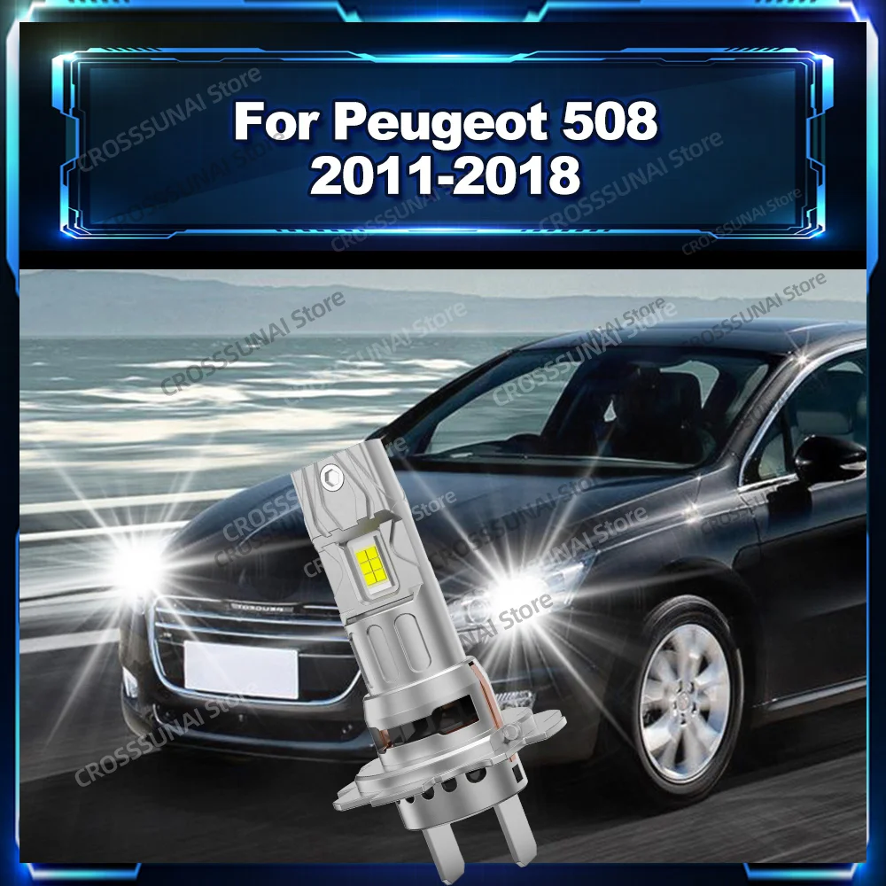 

2Pcs LED High Low Beam Bulbs For Peugeot 508 2011 2012 2013 2014 2015 2016 2017 2018