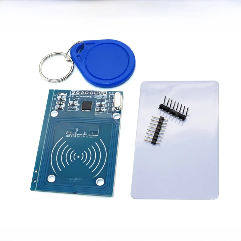 1 pièces MFRC-522 RC522 mfrc 522 RFID RF IC module inductif avec porte-clés de carte S50 Fudan gratuit MFRC522 pour Arduino