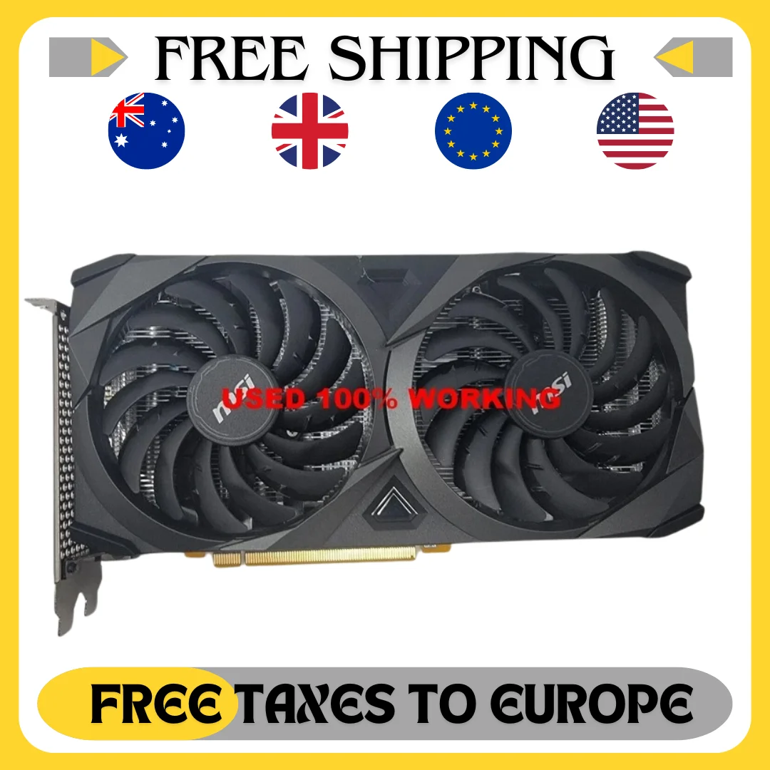 USED GeForce RTX 3050 VENTUS 2X XS 8G OC Gaming Graphics Card 8GB GDDR6 128-bit HDMI DP PCI-E 4.0x8 6Pin Desktop