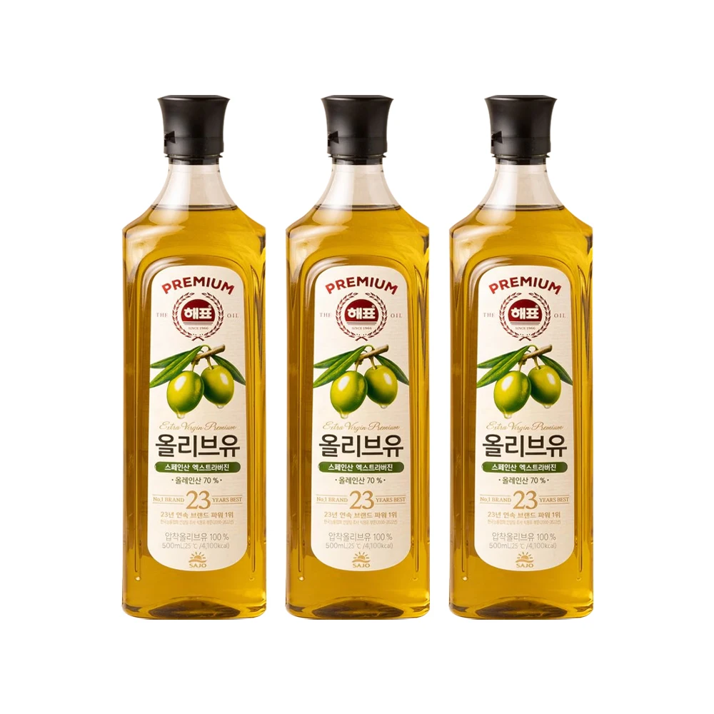 Sledgehammer Aceite de Oliva Prensado 500ml 3 Piezas Aceite de Oliva Exataraverina